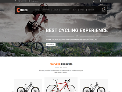 Rideo   Bicycle Store HTML Template