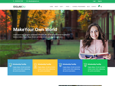 Glaxdu   Education HTML Template