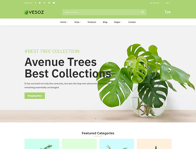 Vesoz - Plants And Nursery Shopify Theme christmas tree drop shipping shopify theme flower garden garden shop gift new year nursery plant plant nursery plant shop responsive shopify theme shopify store valentine shopify wood