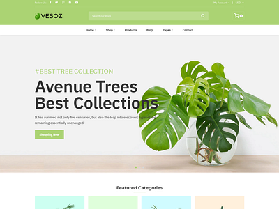Vesoz - Plants And Nursery Shopify Theme