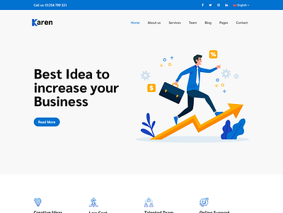 Karen Corporate Business Bootstrap 4 Template advising advisor agency html business clean consultancy consulting services corporate creative digital finance financial insurance investments modern