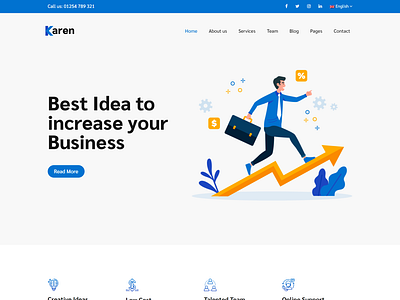 Karen   Corporate Business Bootstrap 4 Template