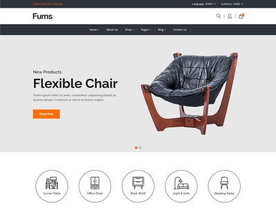 Furns Furniture eCommerce HTML Template clean decoration ecommerce html5 fashion furniture interior lamp lights luxury minimal minimalist modern responsive html shop store