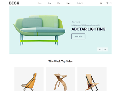 Beck   Furniture Store HTML Template