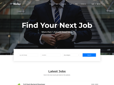 Keller   Job Board HTML Template