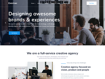 Exomac   Corporate Business Vue Nuxt JS Template