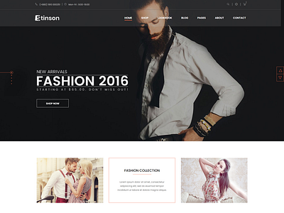 Stinson Fashion Store HTML Template apparel clean clothes elegant fashion boutique fashion clothing fashion luxury fashion store minimal html5 minimalist modern modern fashion online shop responsive html shopping