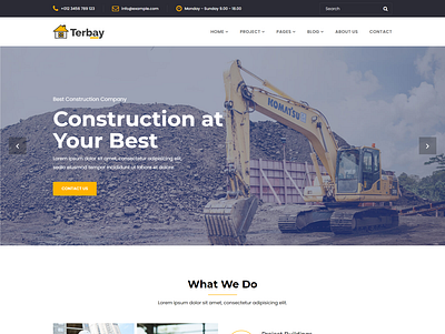 Terbay Construction Bootstrap5 Template architecture builder building company construction contractor engineering interior landscaping mechanic painter plumber projecting real estate renovation template repairing template