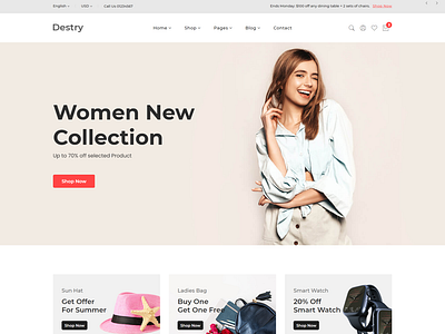 Destry   Fashion eCommerce HTML Template