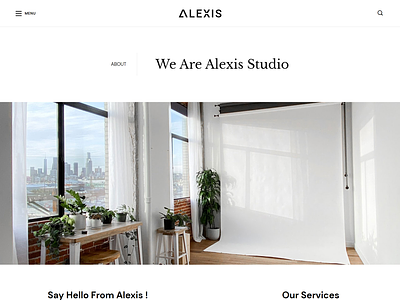 Alexis – Photography React JS Template react js template