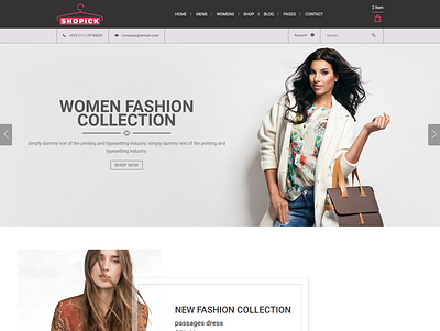 Shopick - Fashion Store HTML Template