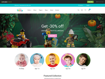 Toyqo - Kids Store Bootstrap 5 Template bootstrap html template bootstrap website template ecommerce kids store template kids clothing html template kids store bootstrap template kindergarten html template online store html template responsive web template