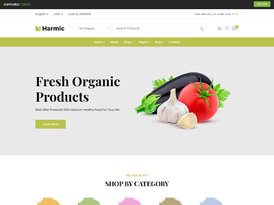 Harmic - Organic Food HTML Template