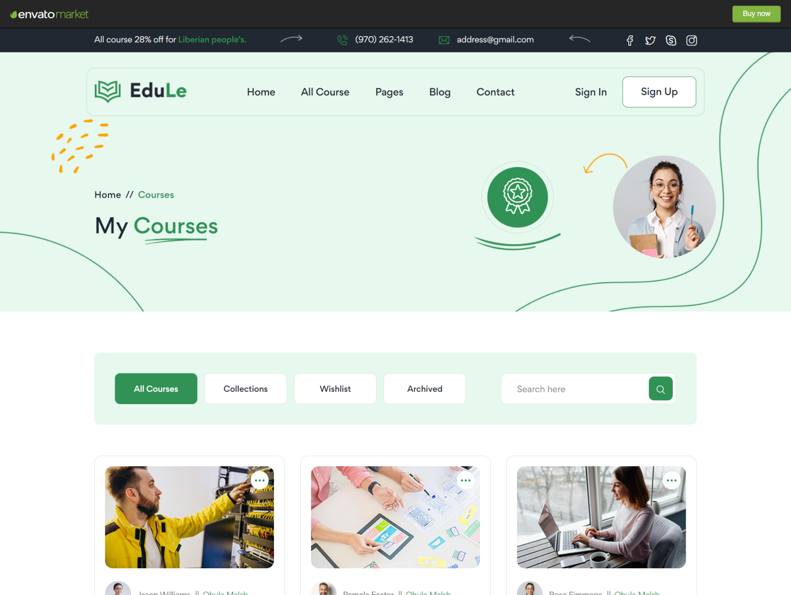 Dribbble - Edule - ELearning Website Template (3).png By HasThemes