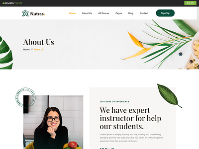 Nutras - Fitness & Nutrition Bootstrap 5 Template bootstrap diet plan template fitness nutrition html template nutrition bootstrap web template nutrition diet template weight loss diet template