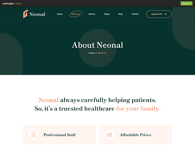 Neonal - Medical Service Bootstrap 5 Template7 dental clinic web template online pharmacy web template