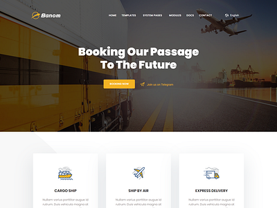 Banom - Logistic HubSpot Theme delivery company hubspot theme ecommerce website theme fashion store hubspot theme logistic hubspot theme modern fashion hubspot theme multipurpose hubspot theme shipment hubspot theme warehouse hubspot theme