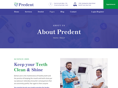 Predent – Dental Care HTML Template