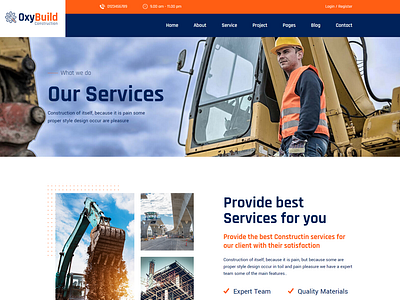 OxyBuild - Construction HubSpot Theme