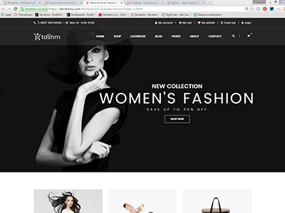 Tasnm – ECommerce Bootstrap Template By HasThemes On Dribbble