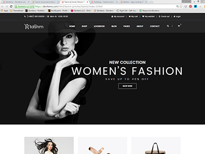 Tasnm – eCommerce Bootstrap template