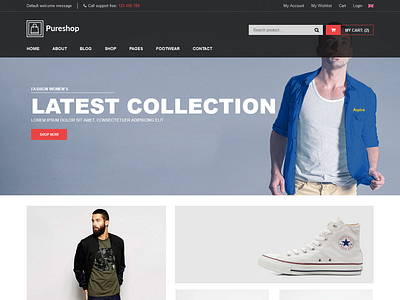 Pureshop - Fashion eCommerce Bootstrap Template by HasThemes on Dribbble