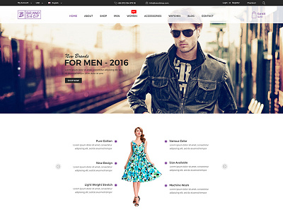 Brandshop - eCommerce PSD Template