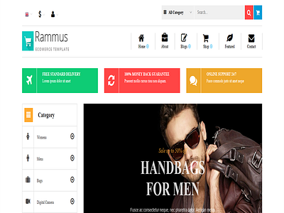 Rammus - Multipurpose HTML eCommerce Template clothes digital ecommerce template electronic store electronics fashion store jewelries online store shoes shop