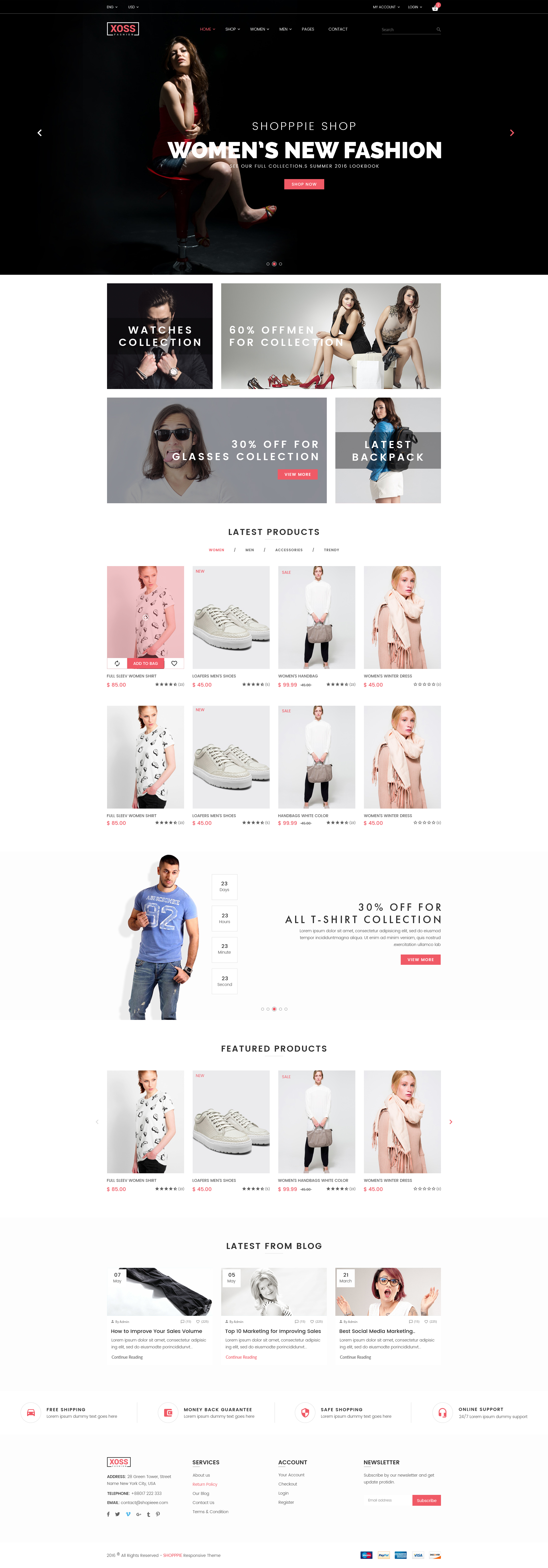 XOSS - eCommerce psd Template by HasThemes on Dribbble