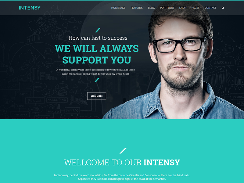 Intensy - Multipurpose HTML5 Template by HasThemes on Dribbble