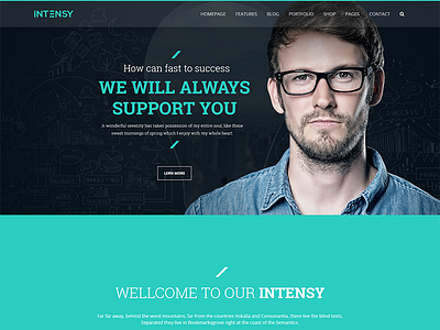 Intensy - Multipurpose HTML5 Template html5 individual individual portfolio multipurpose one page personal portfolio product