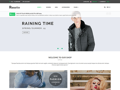 Rosette - Responsive Multipurpose HTML5 Template