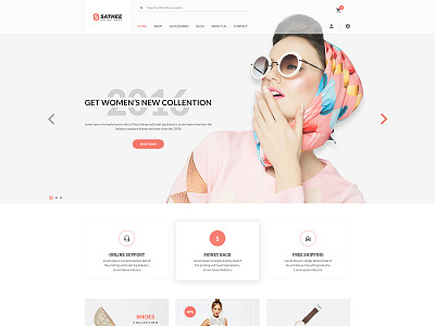 Sathee - eCommerce PSD Template bootstrap creative fashion fashion store modern psd retail shopping store