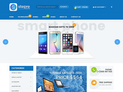 Stepre - Multipurpose eCommerce Bootstrap Template