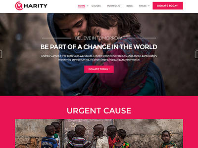 Charity - Responsive HTML Template charity child care crowdfunding crunchpresss donation event management events fund raising lorn ngo orphan poverty