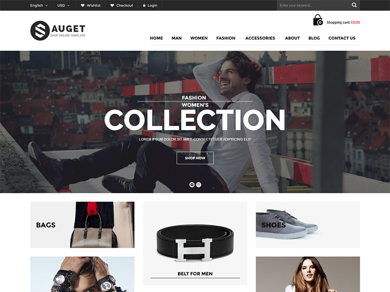 Sauget - Multipurpose WooCommerce Theme by HasThemes on Dribbble