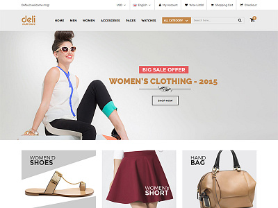 Deli - eCommerce HTML Template blog bootstrap clothes shop ecommerce fashion fashion shop fashion theme html5 portfolio shoe shop theme shopping