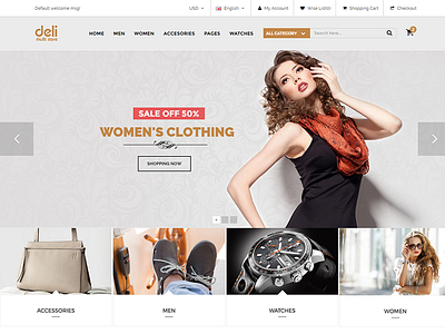 Deli - eCommerce HTML Template ecommerce fashion fashion shop fashion theme html5 portfolio shoe shop theme shopping