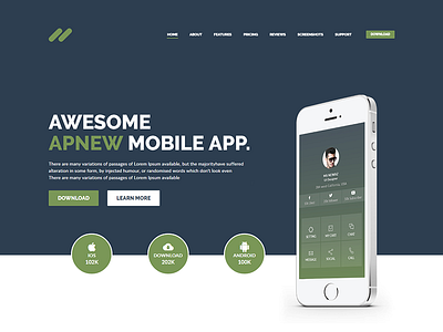 Apnew - Multipurpose Landing Page Template