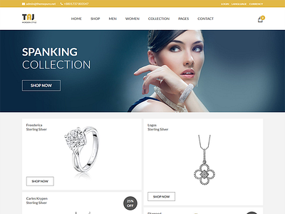 Taj – Responsive eCommerce Bootstrap Template fashion store html shop template jewelry shop jewelry store online store shop