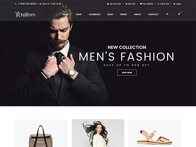 Tasnm - eCommerce Bootstrap Template fashion flowers furniture html5 interior responsive shopping sport technology