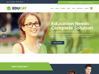 Educat – Education Bootstrap Template is a powerful HTML 5 college education school student study teacher university