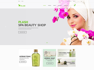 Plash – Spa Beauty Shop Template beauty face wash fashion salon spa women fashion