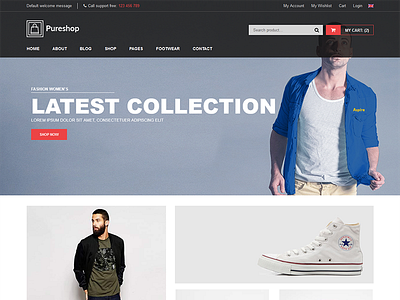 Pureshop – Fashion eCommerce Bootstrap Template