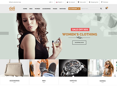 Deli - eCommerce HTML Template ecommerce fashion fashion shop fashion theme html5 portfolio shoe shop theme shopping