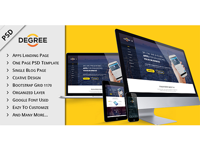 Zero Degree One Page Apps Landing Page