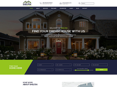 Sheltek - Real Estate Responsive Template 