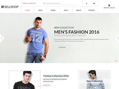 Sell Shop - eCoommerce HTML5 template 