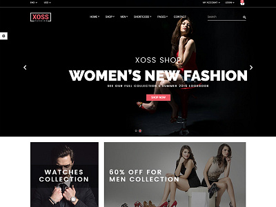 Xoss - eCommerce Fashion Template 