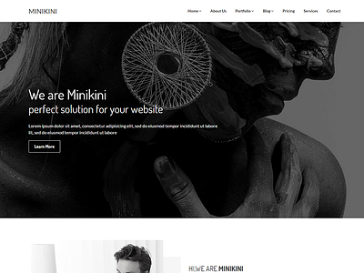 Minikini - Minimal Portfolio Template